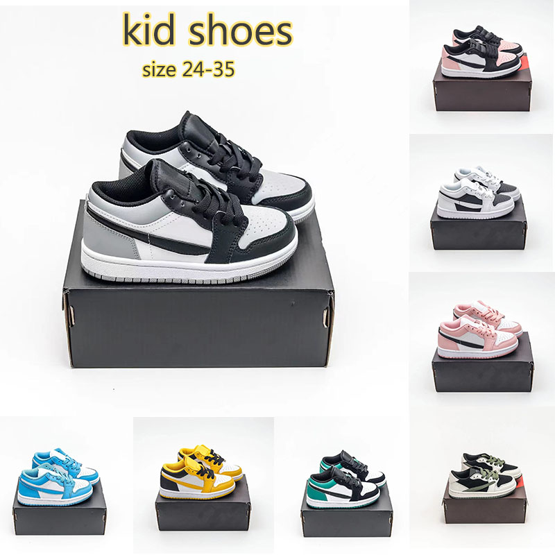 

Top Fashion kids sneakers low Basketball Shoes Jordens 1 dhgate jumpman 1s boys Trainers Starfish Panda Light Arctic Pink Reverse Mocha girls Sports Original Retro, 45