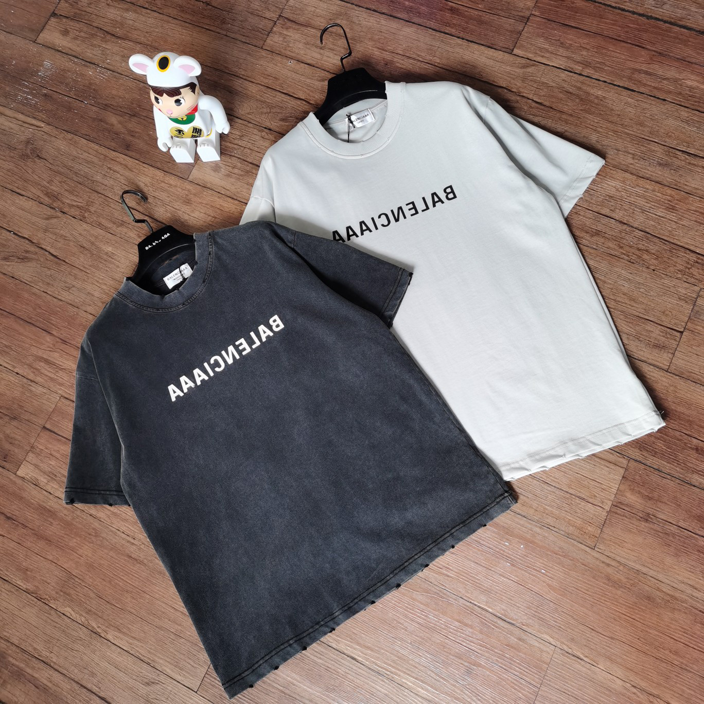 

Summer Men's T-Shirts women's fashion designer oversize letter-printed wash-and-wear style t shirt, White