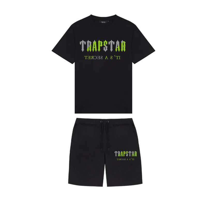 

Trapstar Men' TShirts Summer TRAPSTAR Printed Cotton TShirt Shorts Sets Streetwear Tracksuit Sportswear Trapstar T Shirts and Suits new