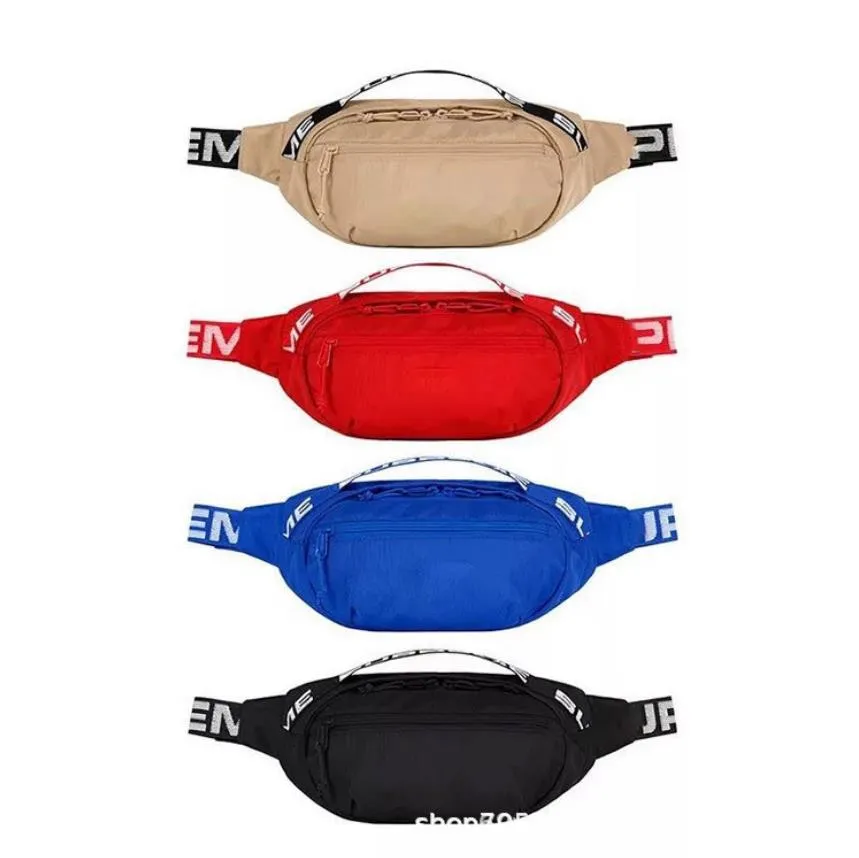 

Hot SUP SS18 Men's Canvas Waist Bags Outdoor Handbag Sling Bag Black SS18 Cross Body Fanny Pack, Box