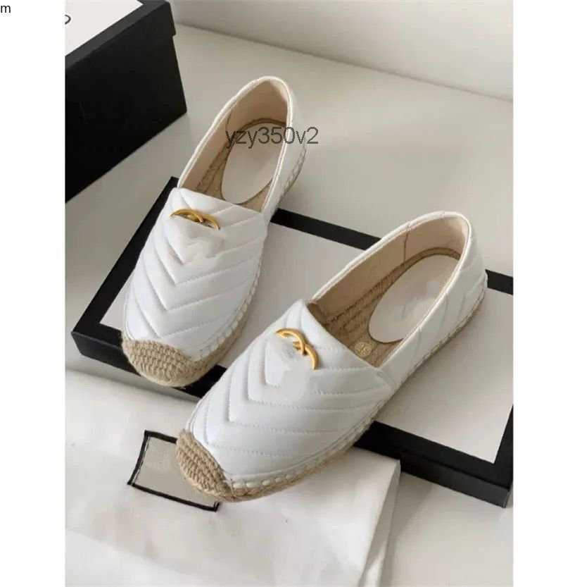 

Genuine ggity Luxury Designer Platform Women Double Hardware Leather Slip-on Espadrille Sandal Soft Bottom Casual Shoes mjjjNB9859