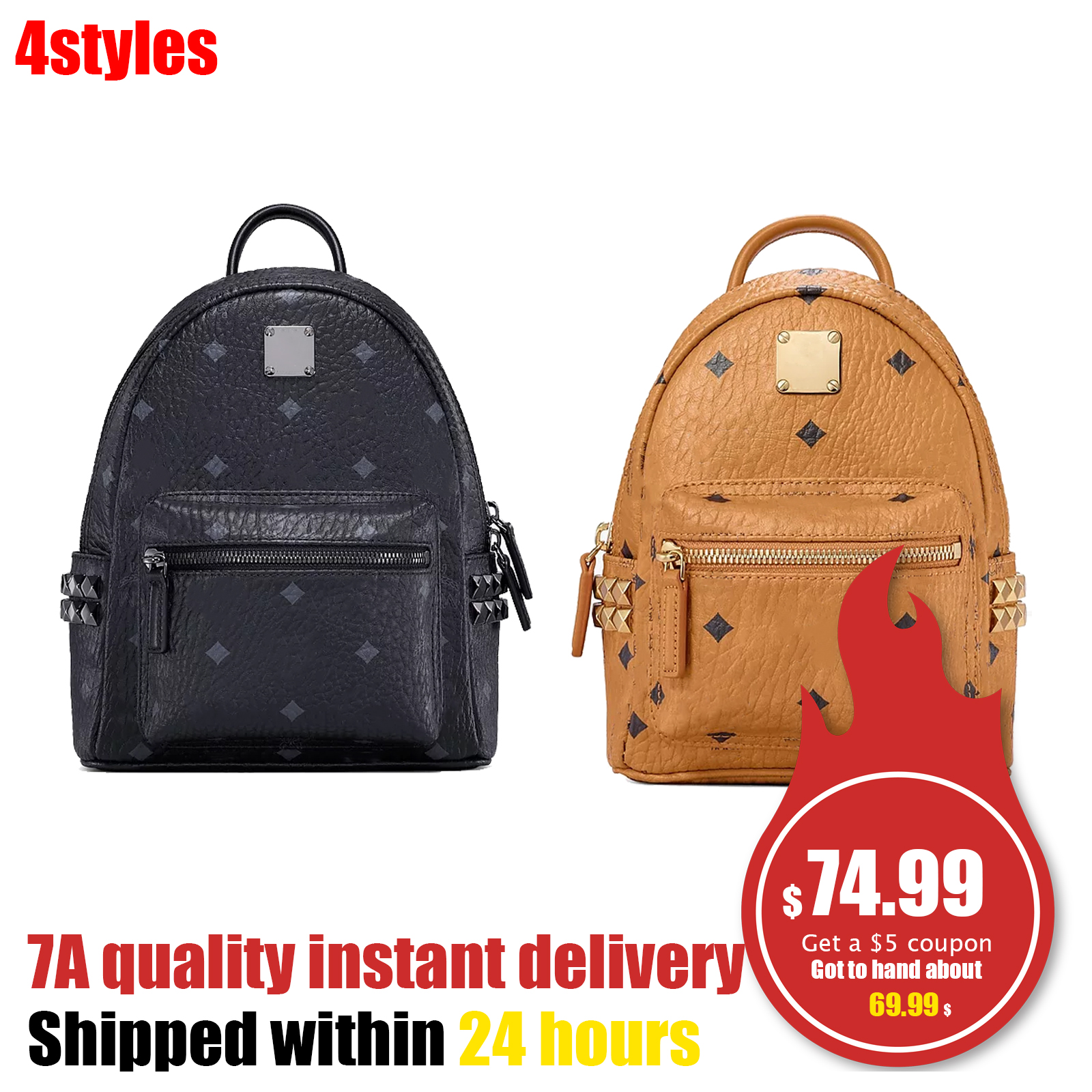 

Top quality mini backpack large shoulder bag totes Genuine Leather classic School bookbags handbag Luxury designer mens womens bags back pack pochette backpacks, Brown