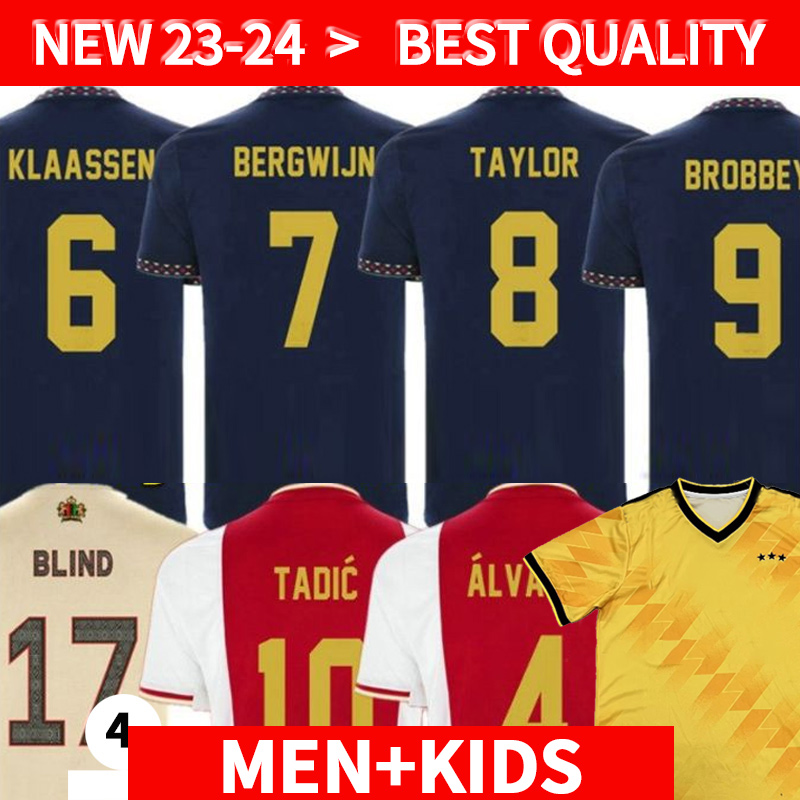 

TADIC 21 22 23 Soccer Jerseys fans player BASSEY BERGHUIS Third black Kit BLIND KLAASSEN BERGWIJN MARLEY 2022 2023 football shirts men kids uniforms, 2223 home
