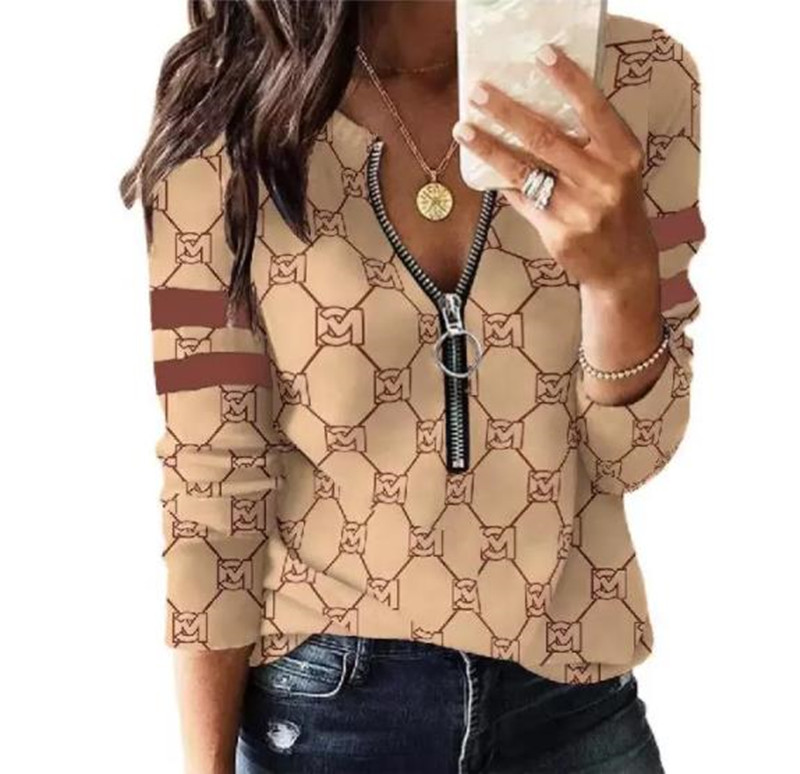 

SS new Fashionable Womens T-Shirt High-Quality Temperament All-Match Stand Collar Neck shirt Ice silk Small Shirt Was Thin Jacquard Knitted Top Tees Women Bouble SIZE, Beige