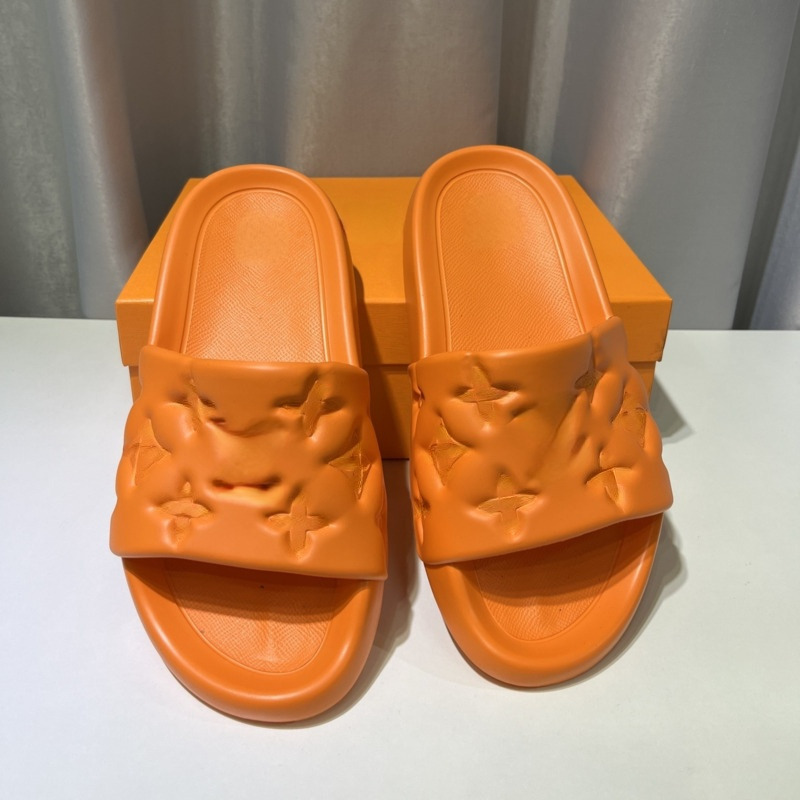 

Box slippers, embossed rubber outdoor sandals, white, orange, black, green, blue, couple beach sandals, summer indoor slippers for men and women