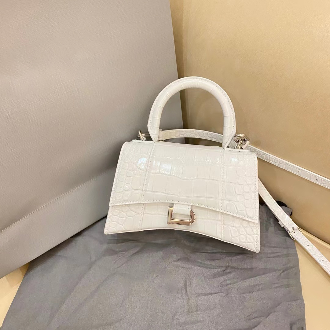 

luxury fashion hourglass bag Alligator cortex Metal Brand Logo crossbody Clutch Bags Designer handbags Women's men tote Shoulder shopping top handle bags cross body, Sky blue-sky blue l0g0