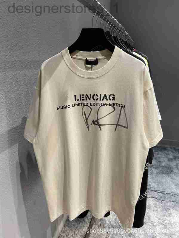 

Men's Casual Shirts Designer brand printed short-sleeved fashion loose T-shirt large oversize OOGA, Apricot