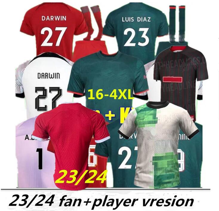 

XXXL 4XL 5XL GAKPO 23/24 soccer jerseys JMS DARWIN Luis Diaz 2022 2023 Fans Player RAMSEY ALEXANDER ARNOLD DIOGO J. Fabinho Jones A.BECKER ROBERTSON Men kids kit full sets