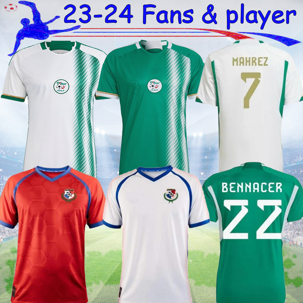 

22 23 Algeria Player Version MAHREZ soccer jerseys Fans maillot algerie 2023 panama S-4XL ATAL FEGHOULI SLIMANI BRAHIMI Home away BENNACER kids Football kit, 2022 special edition