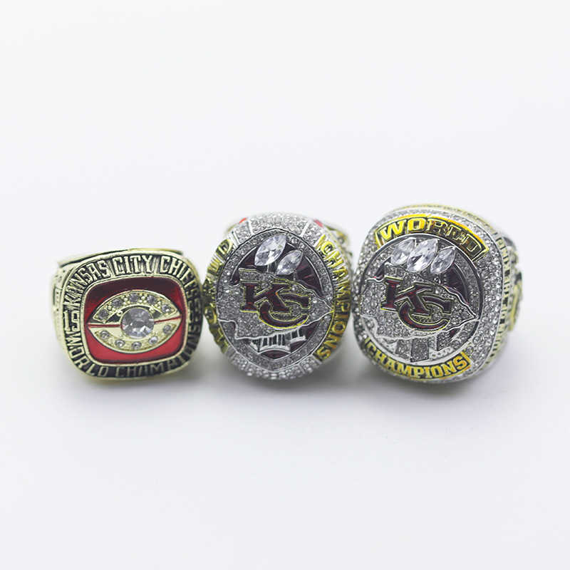 

2023 Kansas Chief Super Bowl Champion Ring Set 3 Pieces 1969 2019 2023