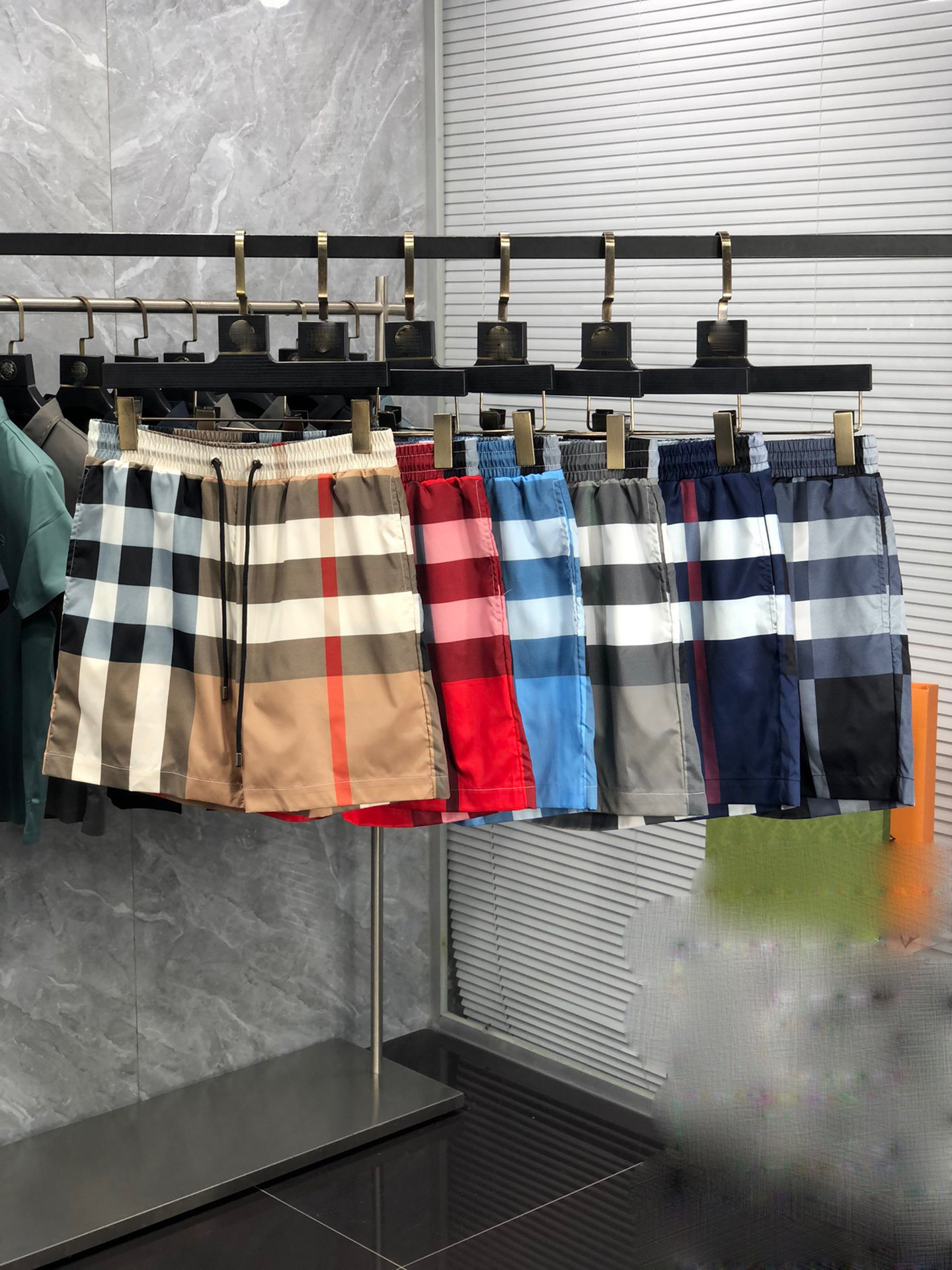 

Mens Womens Designers a Shorts Plaid stripe Beach pants polychromatic Fashion a Streetwears Clothing Quick Drying SwimWear Printing Board Beach Pants -3XL, 666