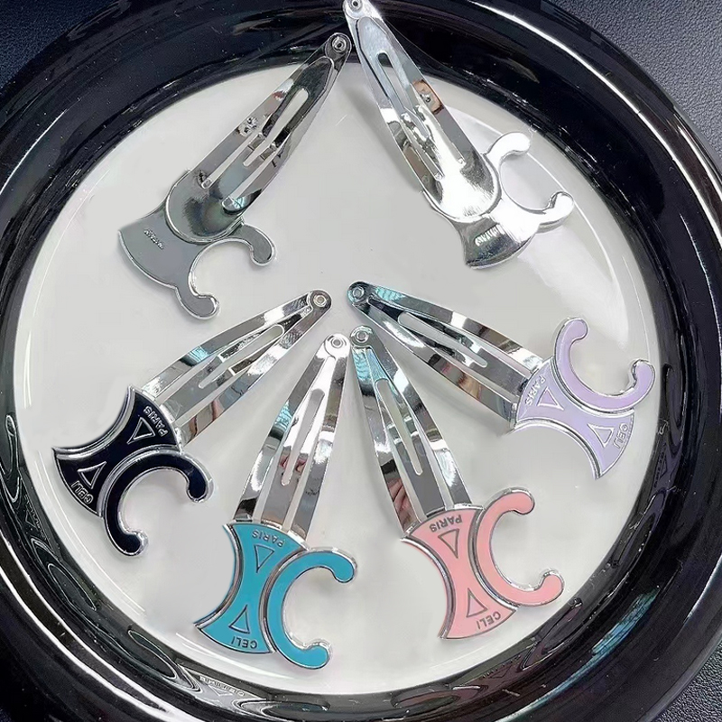 

Metal Special Design Hair Clip with Stamp Women Girl Letter Barrettes Fashion Hair Accessories