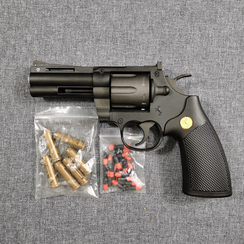 

Colt Python Double Action Revolver Toy Gun Pistol Blaster Launcher Soft Bullet Shooting Model For Adults Boys Birthday Gifts-1