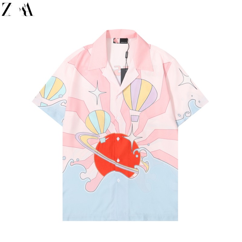 

2023Men's Casual Shirts Spotted Pattern WACKO MARIA HAWAIIAN SHIRT Men Women T-Shirt Beach Top Tees Oversized cx2 QNU1