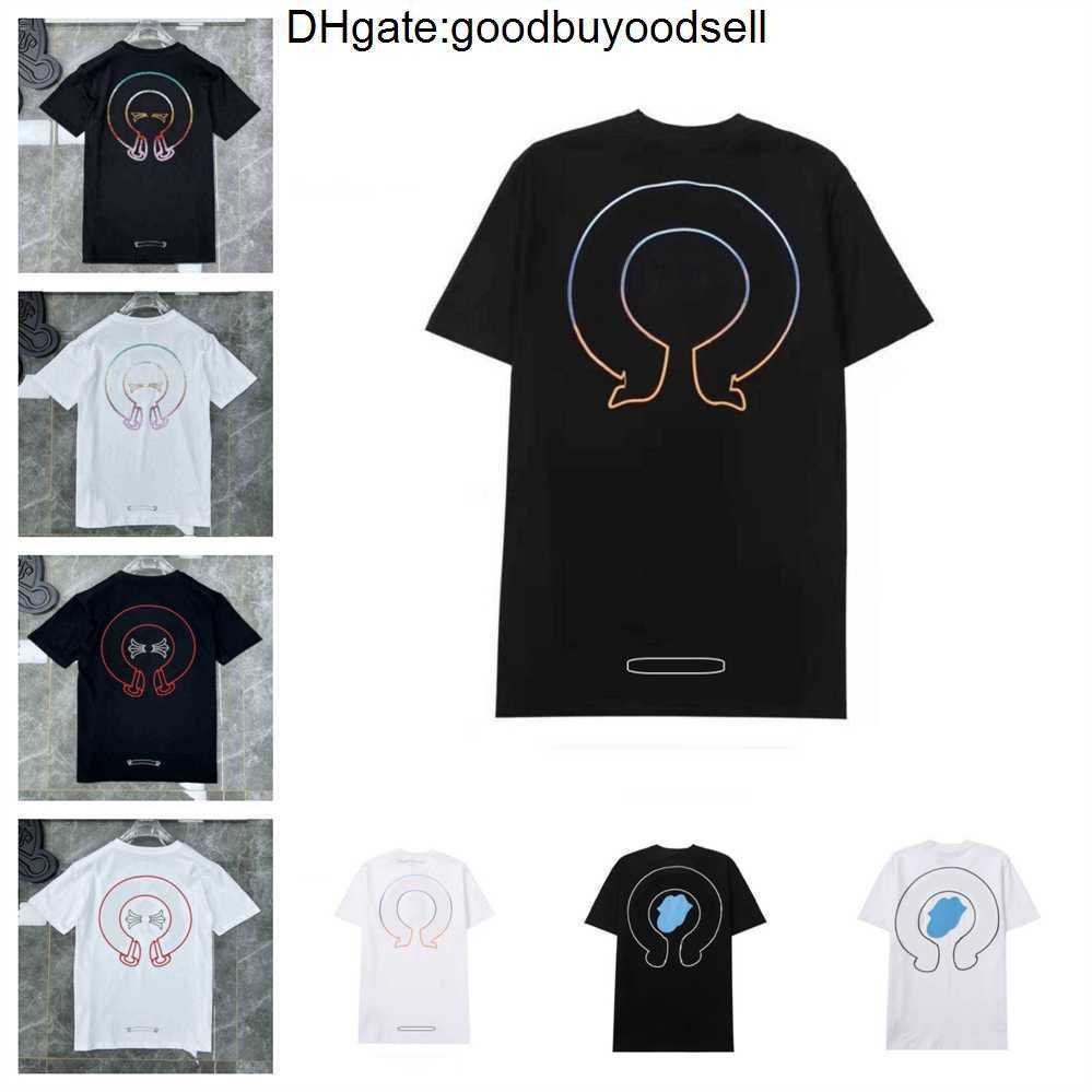 

Classic Men's Heart T-shirts Luxury t Shirt Ch Brand Tops Tees Men Women Sanskrit Letter Chromes Sweatshirts Short Sleeve Horseshoe Designer, 207