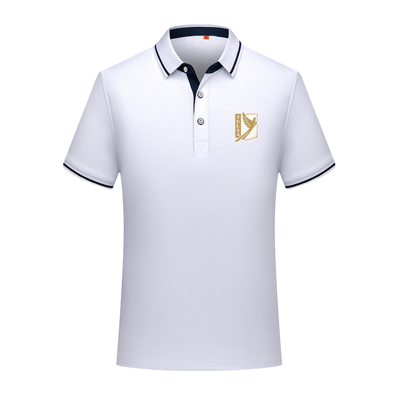 

Casual FC Tulsa Mens Polos Summer Men Business Classic Fashion Top Men's sports Run Short Sleeve soccer Polo Shirts football training PoloShirt Asian Size S-6XL, Dark green