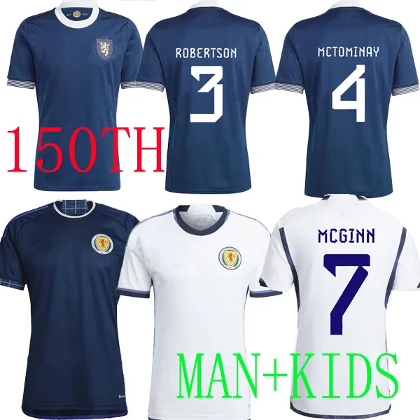 

2023 Scotland 150th Anniversary soccer jersey blue Special edition TIERNEY DYKES ADAMS football shirt 23 24 CHRISTIE McGREGOR MCGINN McKENNA men kit kids uniforms, 2022 away