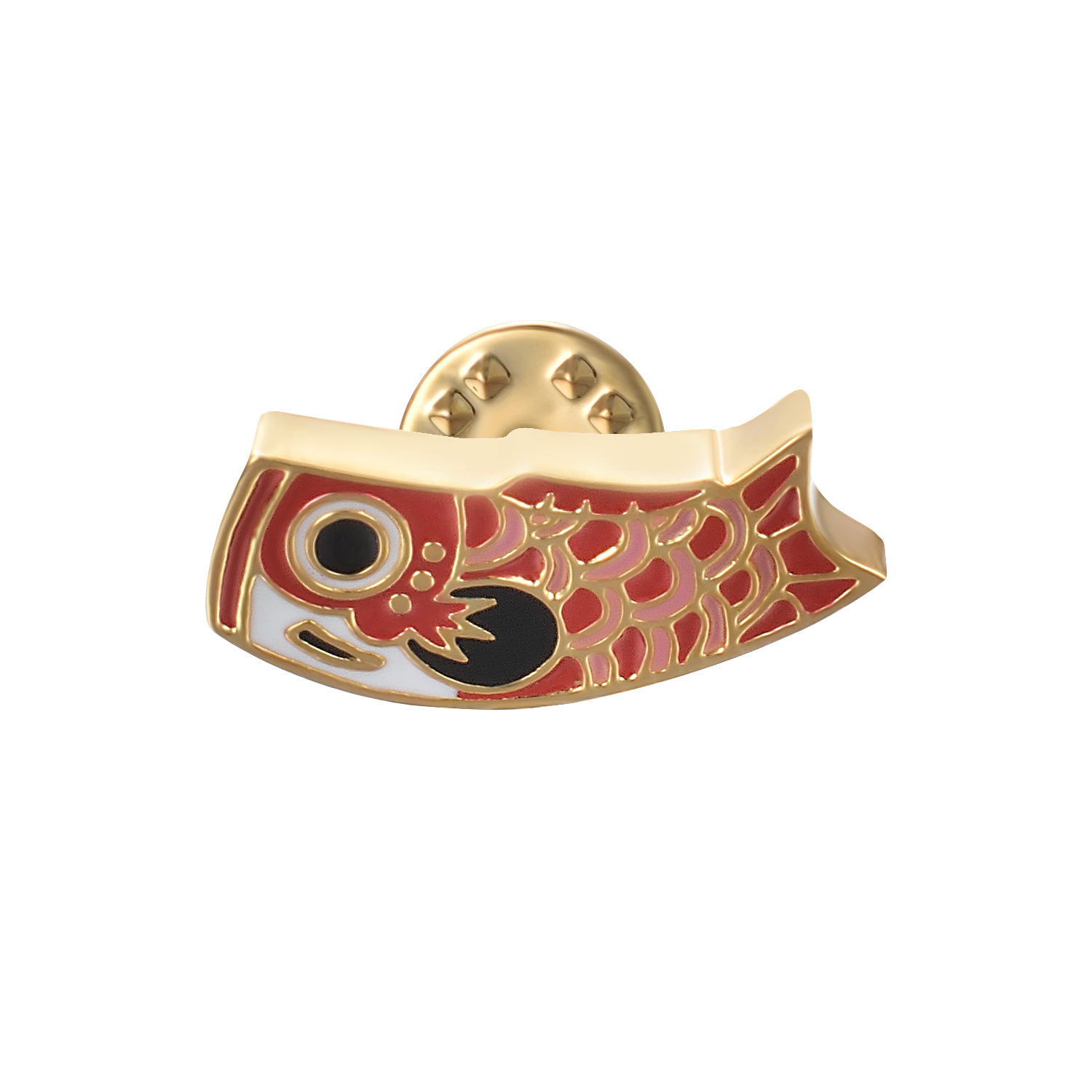 

Yoursfs 6 Pcs/Set Black Carp Brooch Fashion Cute Collar Pin Fish Animal Men Women Accessory Gift