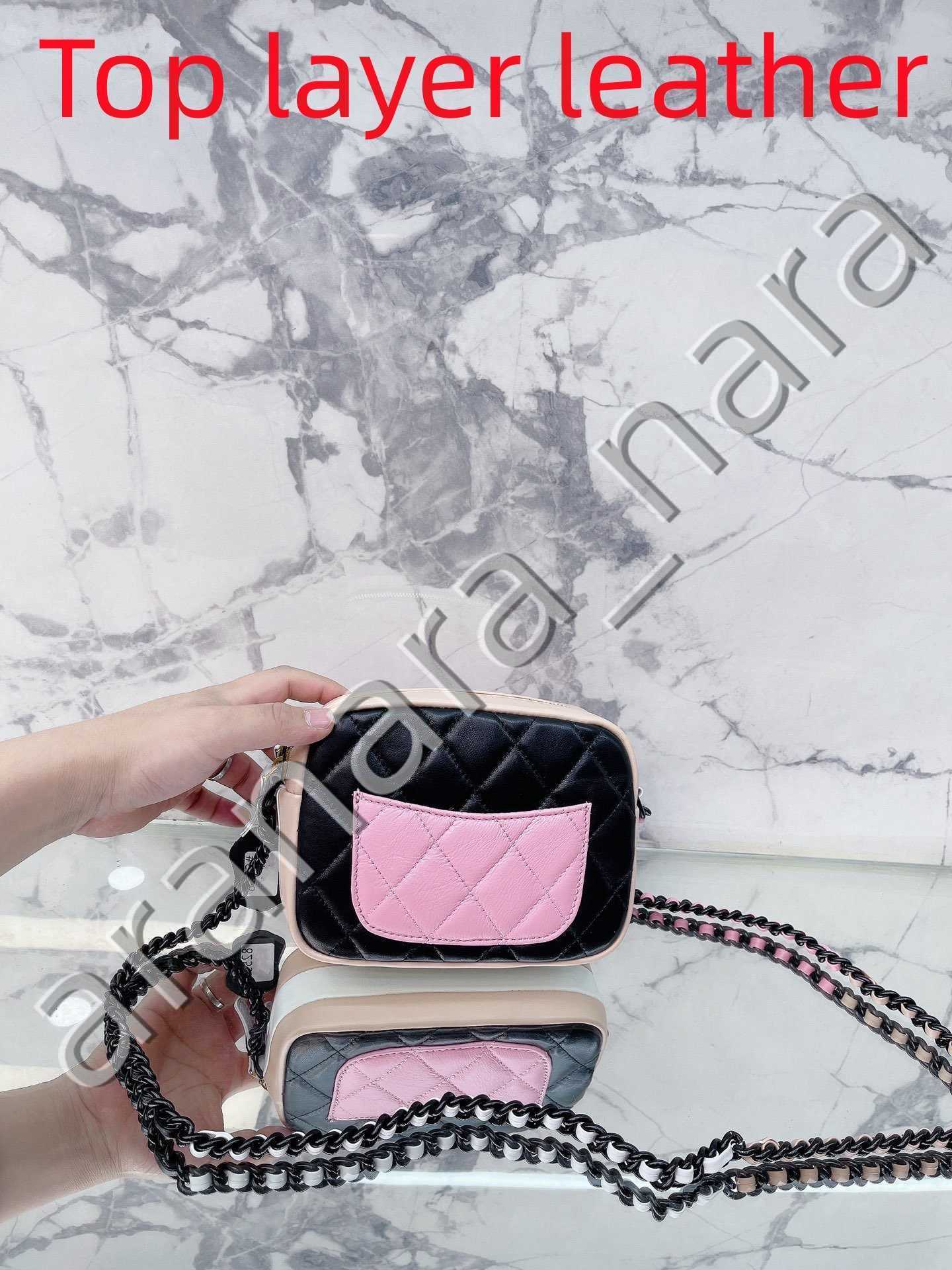 

Stand Out with Our Color Block Designer Camera Bag - Premium Leather Craftsmanship Fashion Sumptuous Handmade Temperament Shoulder Bag, Welcome to purchase