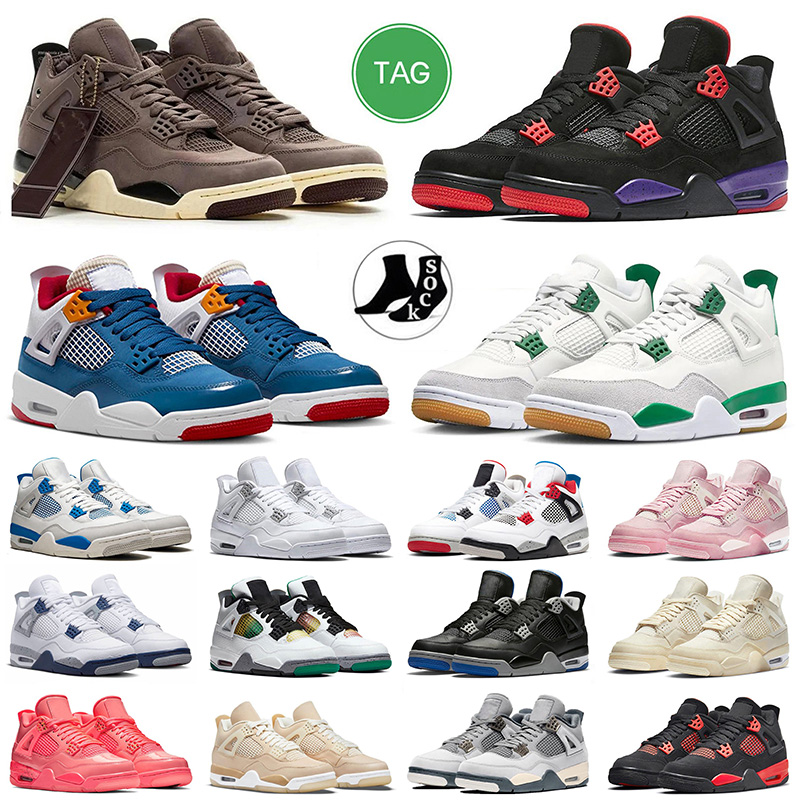 

Men Women Luxury Baskteball Shoes Jumpman 4 Sb x Pine Green 4s Sneakers Violet Ore Red Thunder Messy Room Outdoor Trainers Hot Punch Shimmer Air Jordans4 Jorde, J04 36-47 lightning