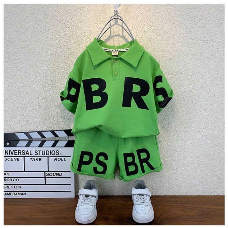 

Clothing Sets Y Toddler Korean Letter Summer Set Baby Boy Shortsleeved Tshirt Shorts pcs Kid Thin Clothes Sets Birthday Outfit P, Green