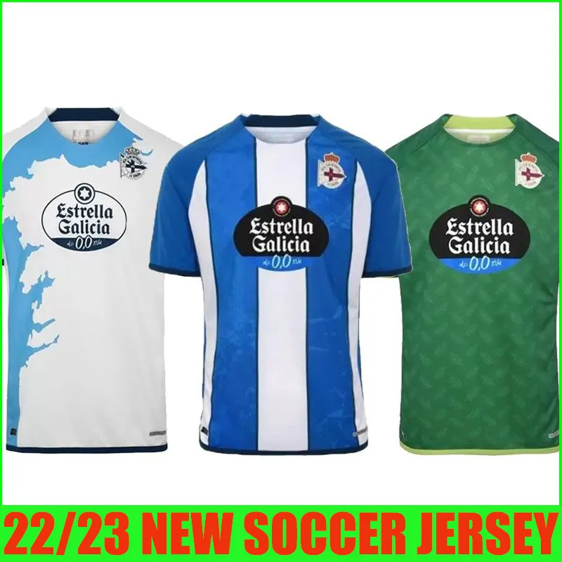

2022 2023 Deportivo de La CoruNa Soccer Jerseys Coruna Home Away MOLLEJO DEPORTIVISTA 22 23 M.KONE SABIN AKETXE SANTOS ESPIRITO ALEX