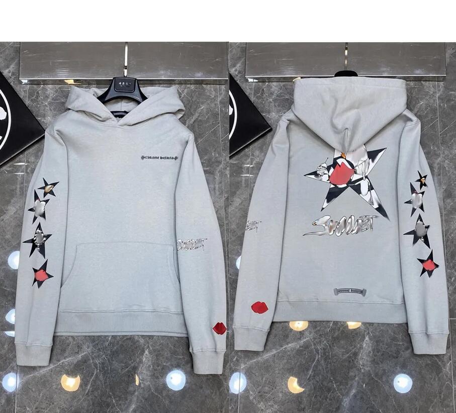

new Men' Hoodies Sweatshirts Xcu6 Fashion Designer Hearts Hoodie Chromes Mens Hoody Clothing Womens Heart Hooded Ch Cross Flower Printed xl, 19