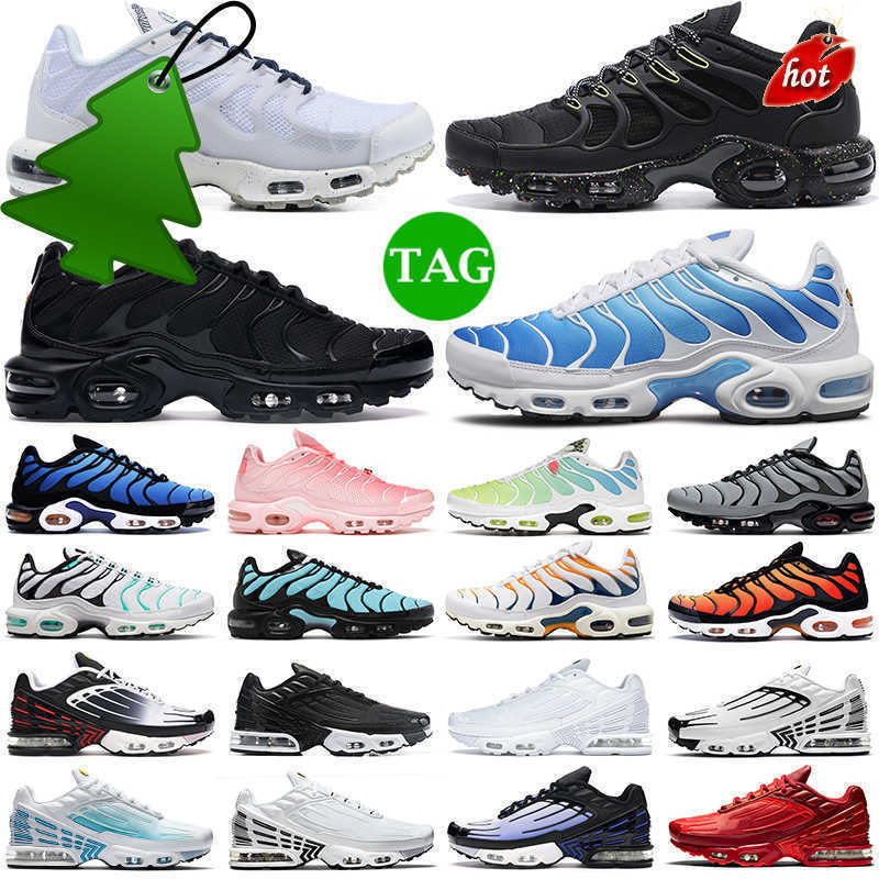 

2022 KD men women running shoes tn plus 3 Terrascape Triple Black white Atlanta Hyper Sky Blue Fury Jade Laser Wolf Grey mens