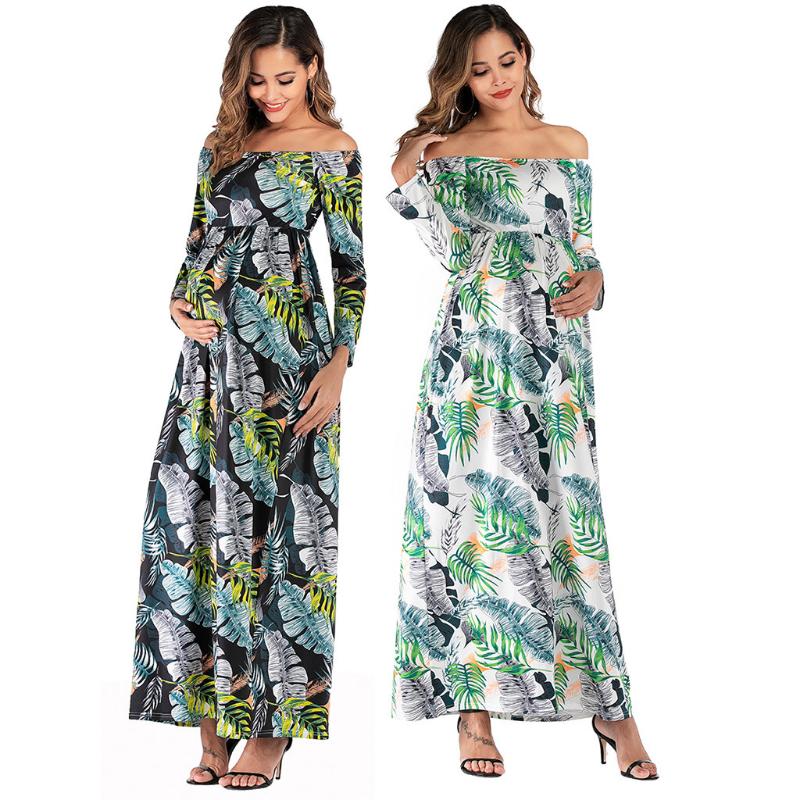 

Maternity Dresses Pregnant Women Floral Long Maxi Gown Pography Po Shoot Clothes Pregnancy Summer Beach Sundress 2023, Black