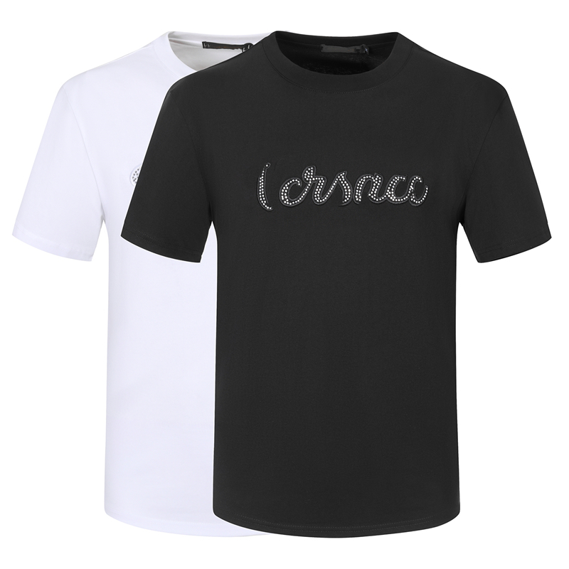 

Oversized t shirt 2023 new top senior designer wide cotton breathable t-shirt casual fashion small brick letter shirt classic men's T-shirt size M-3XL TOP23031, White