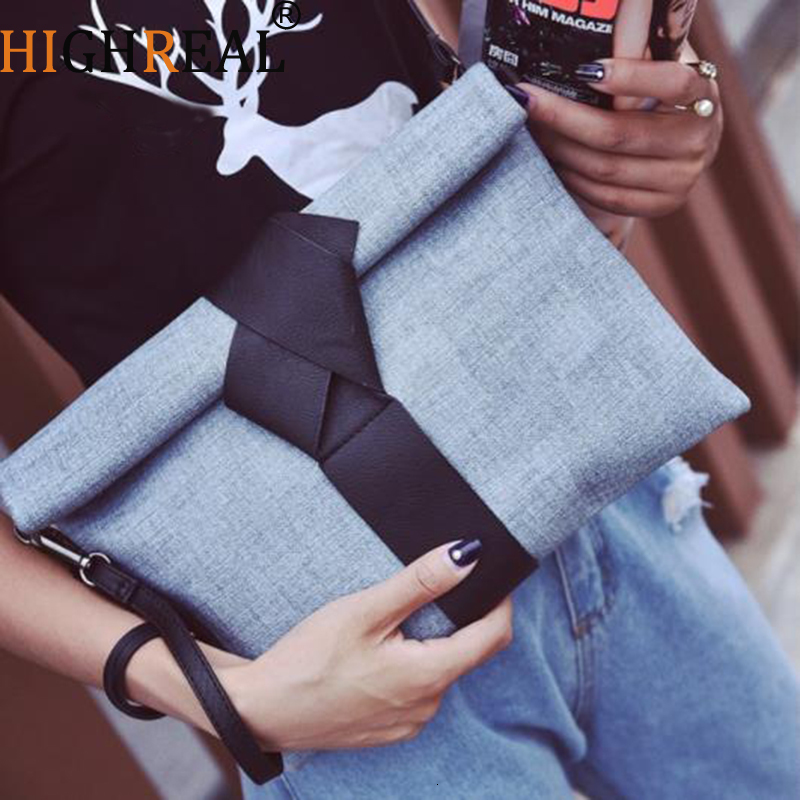 

Evening Bags HIGHREAL Women Day Clutches Bow Leather Crossbody Messenger Bags Ladies Envelope Evening Tote Party Designer Handbags 230316, Gray