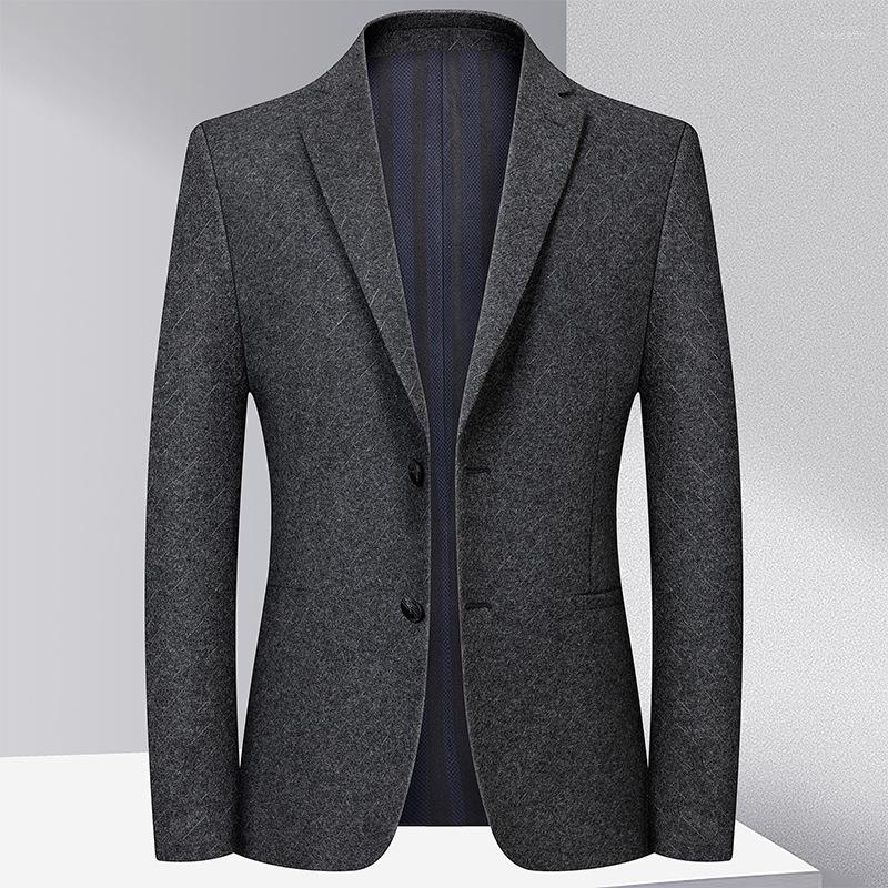 

Men's Suits Autumn And Winter Explosive Woolen Suit Men's Slim Korean Version Small Tweed Jacket Clothing, Gray