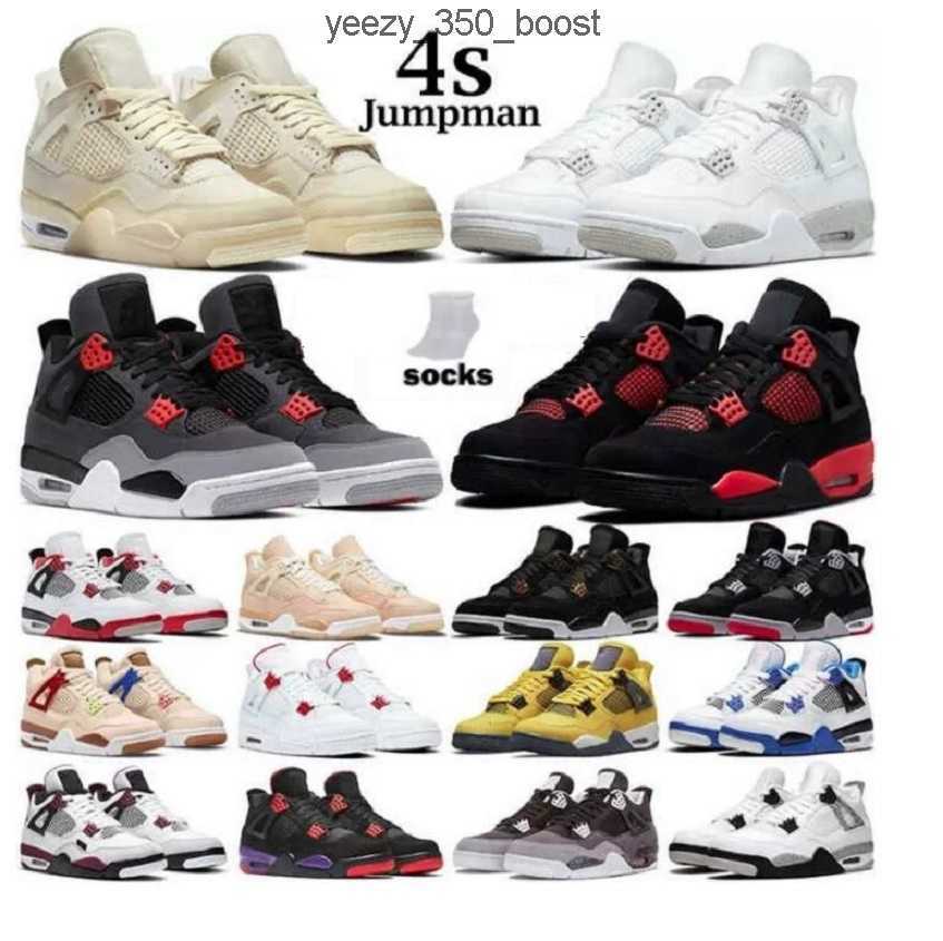 

Big kids 2023 Jumpman 4 4s Basketball Shoes University Blue Tech White Sail White Cement Pure Money Red Thunder Pony Hair Guava ice Sneakers FD7K