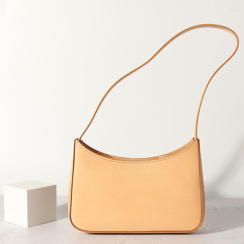

Evening Bags Luxury Designer Bag First Layer Veg-taned Genuine Leahter Women Shoulder Small Arm, Original