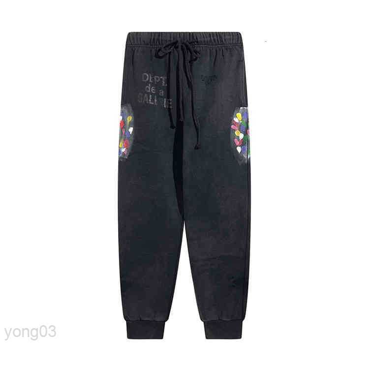 

Mens Sweatpants Gallerydept Fashion Casual Dept Letter Splash Designer Galleryes Sports Leisure Pants