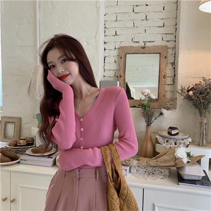 

Women's T Shirts Casual Solid Color V-neck Inst-shirt Women's T-shirts Tops Japanese Kawaii Ulzzang Female Korean Harajuku Clothes For, Black