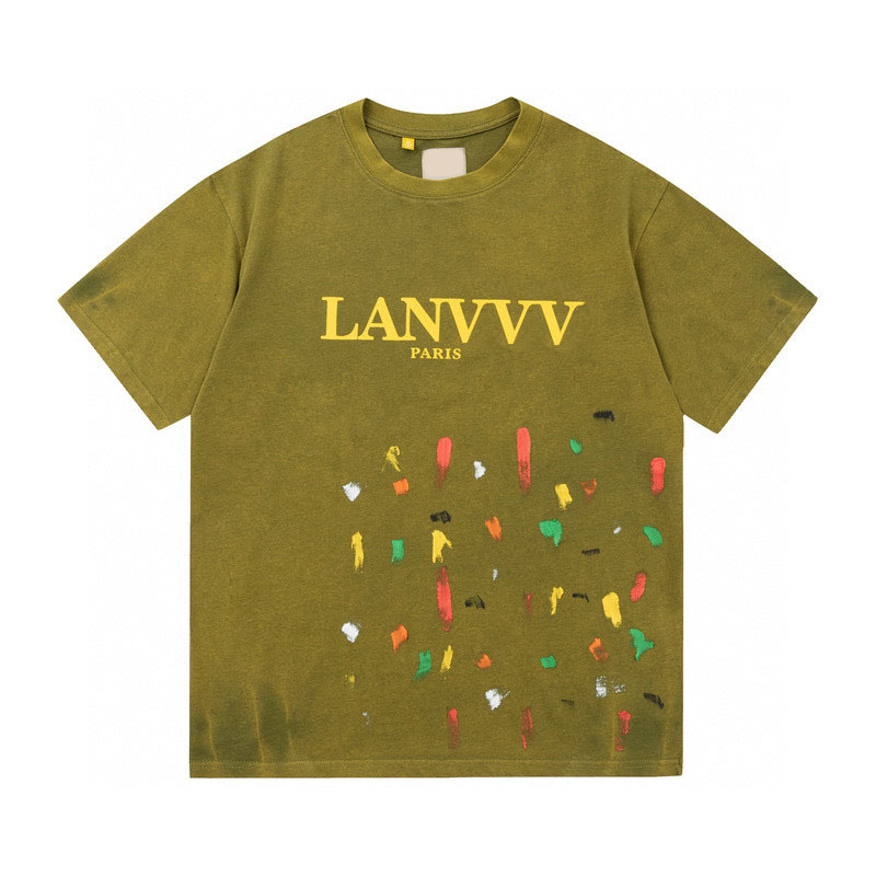 

Men's Plus Tees & Polos Round neck embroidered and printed polar style summer wear with street pure cotton w1qdf