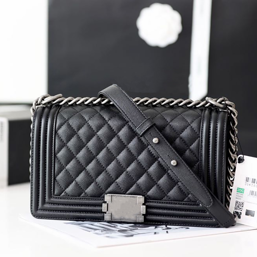 

Designer Flap Bag 25CM 10A Mirror quality Luxury Handbag Genuine Leather Chain Bag With BOX C029