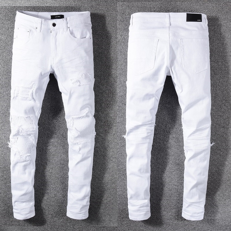 2023 New Arrivals Mens Luxury Designer Denim Jeans Holes Amiris amirs Trousers Jean COOLGUY Biker Pants Man Clothing #592