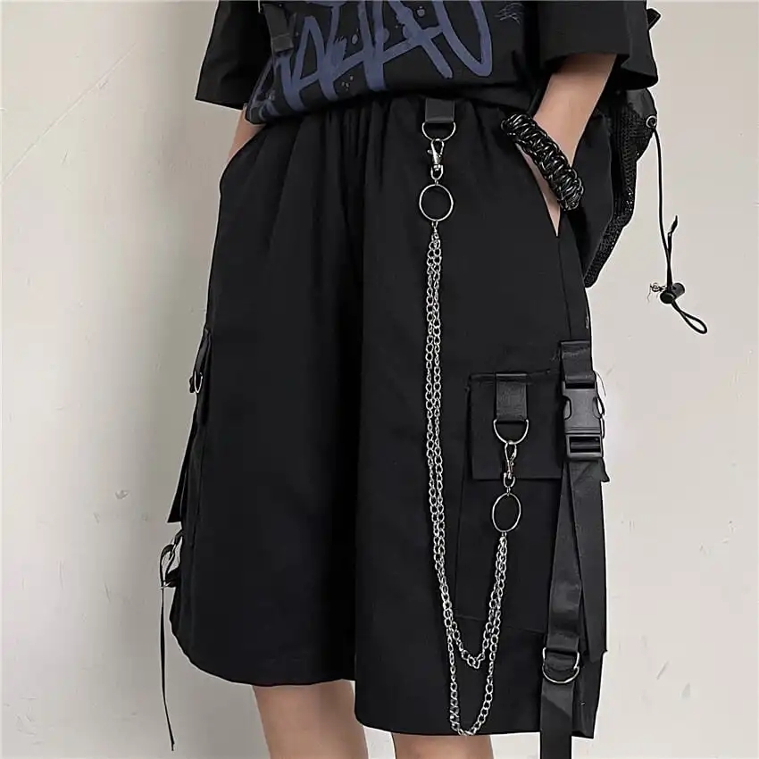 

Women's Shorts Korean Style Aliens Harajuku Casual Loose Straight Jogger Bike Shorts Female High Waist Summer Sports Running Vintage pants 230316, Armygreen