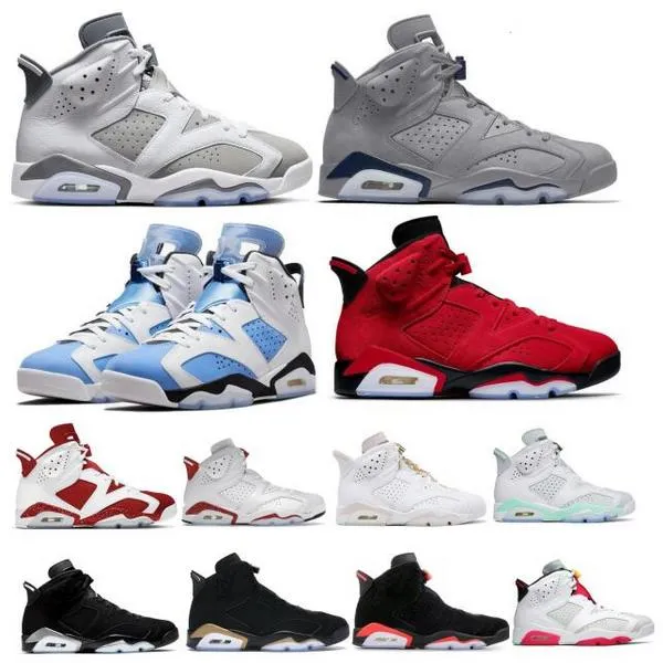 

Running Shoe Designer 6s Men's and Women's Basketball Shoes Red Oreo Cool Gray Georgetown Hare UNC White Chrome Sneakers, Beige