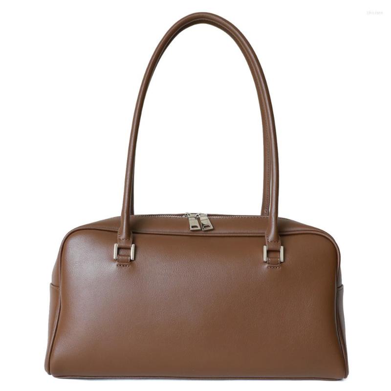 

Evening Bags Genuine Leather Shoulder For Women Chain Designer Luxury Handbag Female Travel Tote, Black