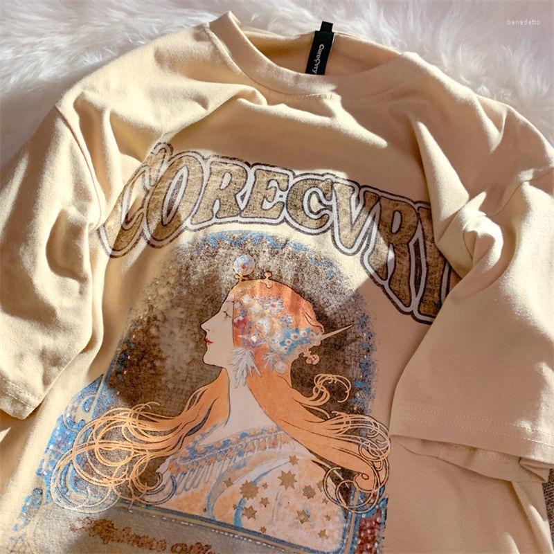 

Women' T Shirts Vintage Elegant Queen Y2k Aesthetic Graphic Short Sleeve Tops Streetwear Brand Designer Summer Large 3XL Casual Ladies, Sleeveless style2