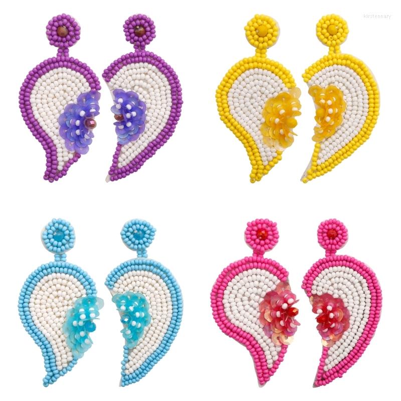 

Stud Earrings Heart Pendant Jewelry Gift Ear Accessories For Women Girls 40GB