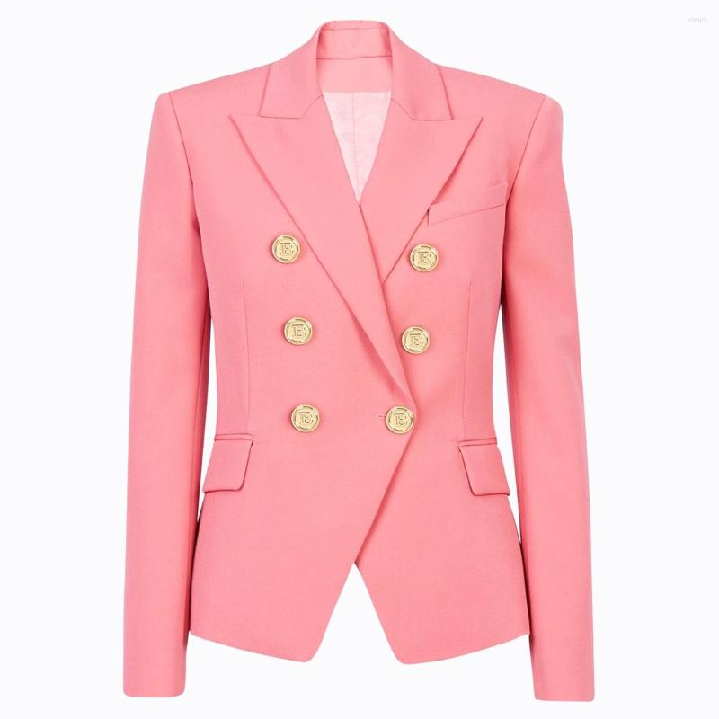 

Women' Suits 2023 Spring And Autumn European American High-end Women' Fashion Simple Commuter Small Suit Jacket -XXL, Pink