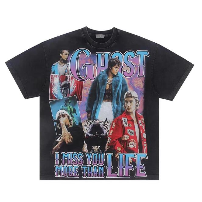 

Men's Plus Tees & Polos print heavy wash short-sleeved t-shirt