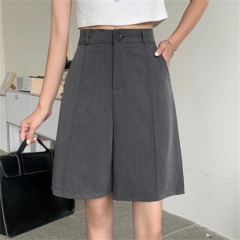 

Women' Shorts Alien Kitty 2023 Straight Women Casual Solid Work Wear Slim Wide Leg Summer Office Lady Loose Fashion Mujer, Black