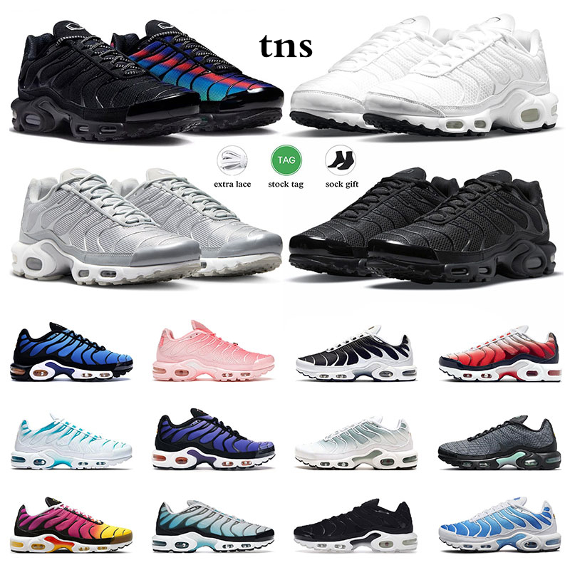 

2023 TN men shoes tns plus running sneakers Triple Black White Mica Green Hyper Blue Unity Oreo Atlanta mens women sports trainers big size 36-46, 29
