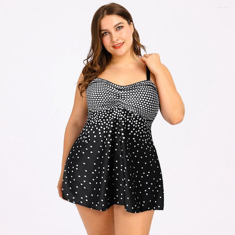 

Women's Swimwear Women Gathered Tankini Plus Size Beach Back Tie Female Bathing Suit Sexy Fashion Shorts Swimming Bather, Gray