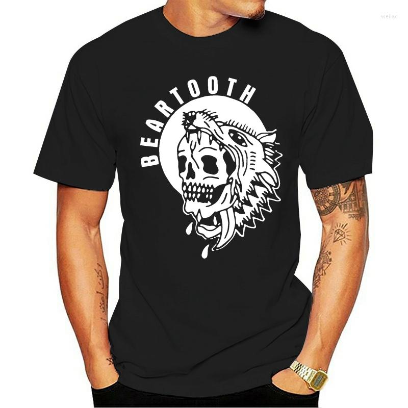 

Men's T Shirts Shirt 2023 Beartooth Aggressive Skull Tshirts, White